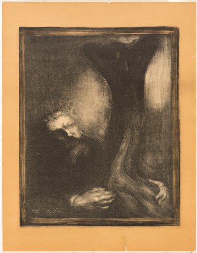 Rodin beim Bildhauen von Eugène Carrière