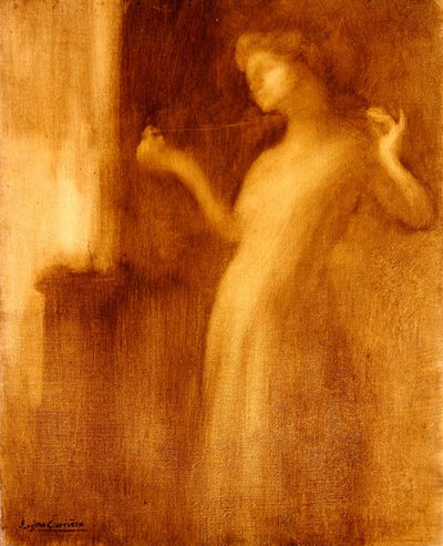 Die Jungfer oder Die gebrochene Halskette von Eugène Carrière