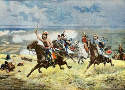 General François Macard im Angriff, 1895 von Eugene Chaperon