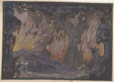 Entwurf für ein Bühnenbild an der Opéra, Paris, 1830-90 von Eugene Ciceri