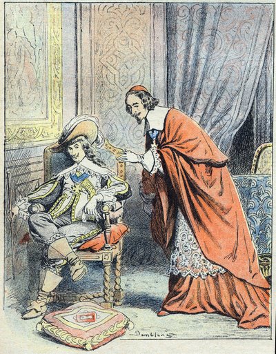 Illustration für "Vingt ans après" (Zwanzig Jahre danach) von Eugene Damblans