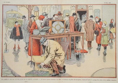 Messung der Geräuschpegel in Paris, aus 