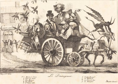 Le Déménagement de la Censure, um 1821 von Eugene Delacroix, Charles Etienne Pierre Motte