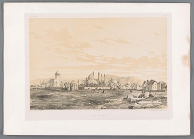 Takht-e-Foulad, Friedhof in Isfahan von Eugene Flandin