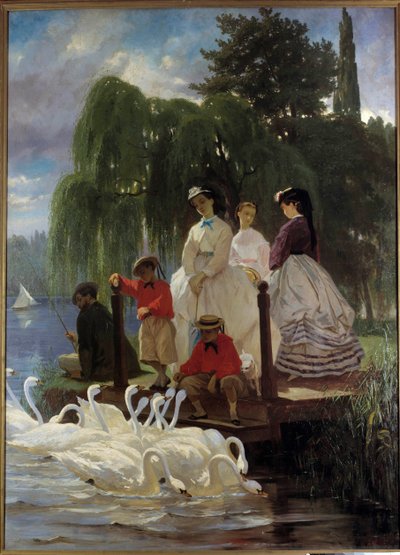 Das Schwanenmahl von Eugene Giraud