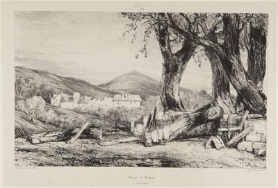 Schlucht von Royat, Auvergne von Eugene Isabey