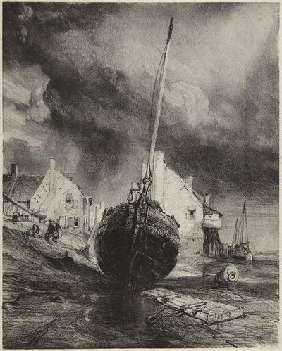 Erinnerung an St. Valery sur Somme von Eugene Isabey