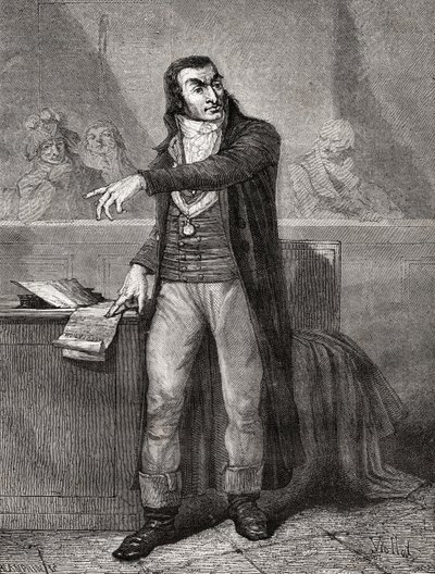 Antoine Quentin Fouquier-Tinville (1746-95), graviert von Blanpain von Eugene Joseph Viollat