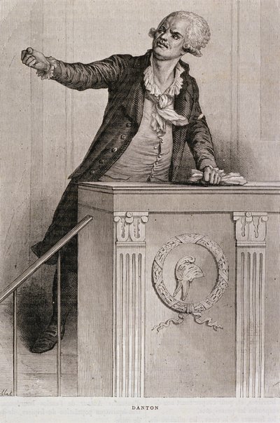 Porträt von Georges Jacques Danton (1759-94) von Eugene Joseph Viollat