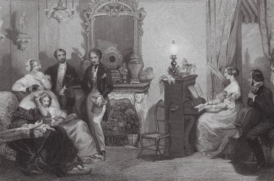 Ein Familienkonzert von Eugene Louis (after) Lami
