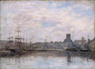 Septembermorgen: Hafen von Fécamp von Eugene Louis Boudin