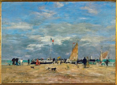 Der Steg von Deauville von Eugene Louis Boudin
