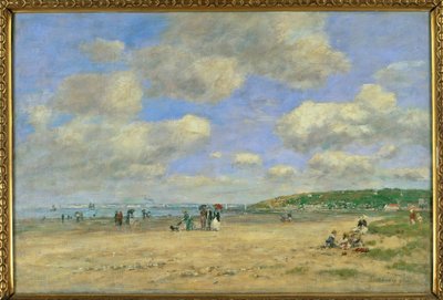 Der Strand bei Tourgeville-les-sablons von Eugene Louis Boudin