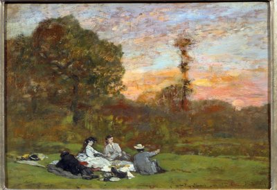 Das Frühstück im Grünen von Eugene Louis Boudin