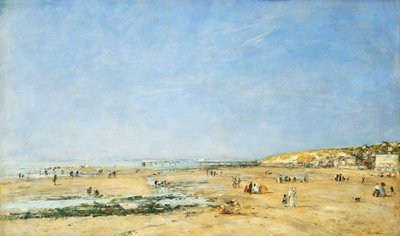 Trouville, Gesamtansicht des Strandes, 1890 von Eugene Louis Boudin