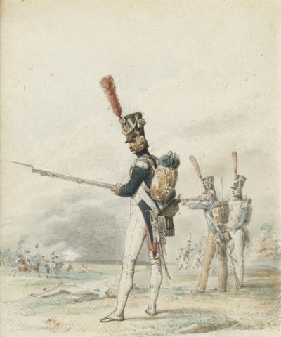 Infanterie der Jeune Garde im Jahr 1812 von Eugene Louis Lami