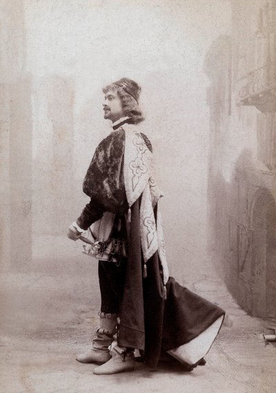 Französischer Komiker Dauvillier, ca. 1900, Foto von Eugene Pirou von Eugene Pirou