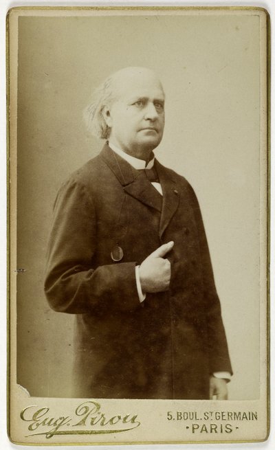 Porträt von Leconte de Lisle, (Charles Marie Leconte, genannt), (1818-1894), (Dichter) von Eugene Pirou