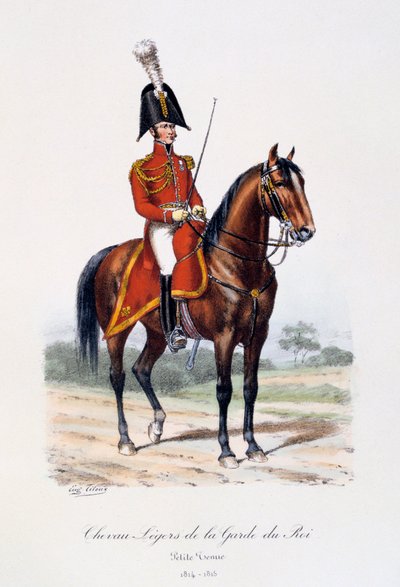 Chevau-Légers de la Garde du Roi, Petite Tenue, 1814-15 von Eugene Titeux