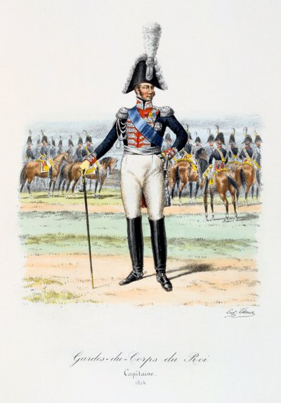 Gardes-du-Corps de Roi, Kapitän, 1814 von Eugene Titeux