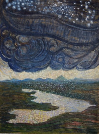 Land und Licht, 2022 von Eugenie Vronskaya