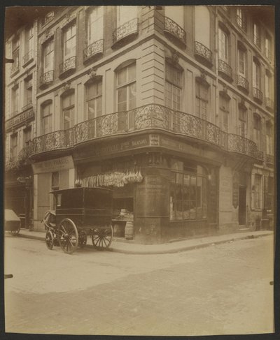 54 Rue Saint-Honoré und 1 Rue des Prouvaires, (1. Arr.) von Eugène Atget