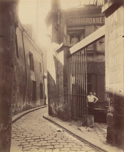 Werkstatt des Metallarbeiters, Passage de la Réunion von Eugène Atget
