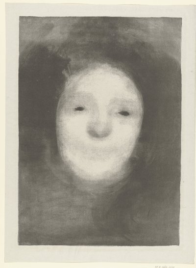 Studie des Kopfes einer lachenden Frau von Eugène Carrière