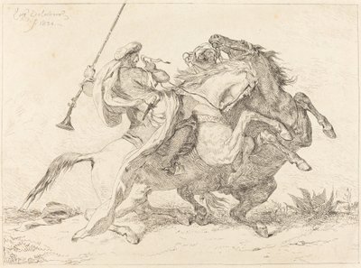 Begegnung der maurischen Reiter von Eugène Delacroix