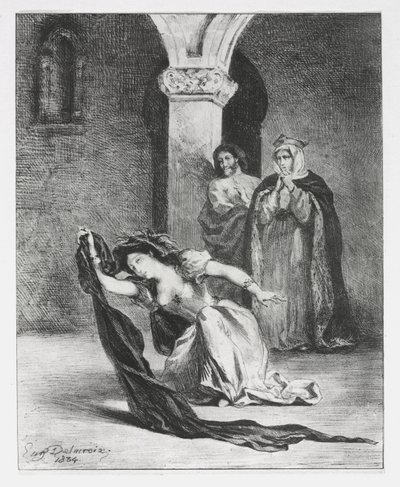 Hamlet: Der Gesang der Ophelia von Eugène Delacroix