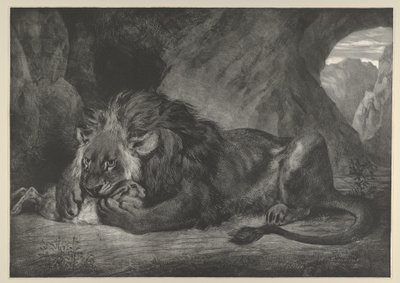 Löwe des Atlasgebirges von Eugène Delacroix