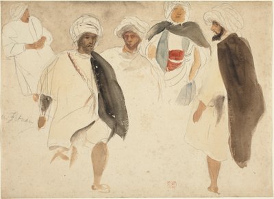 Studie von Arabern von Eugène Delacroix
