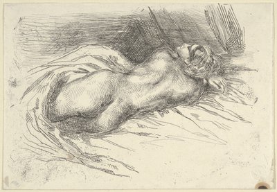 Studie einer Frau von hinten gesehen, 1833 von Eugène Delacroix