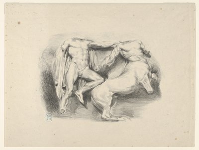 Theseus, Eroberer des Zentauren Eurytus von Eugène Delacroix