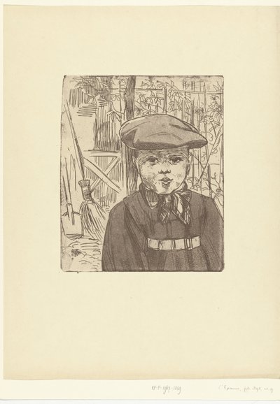 Junge mit Mütze von Eugène Delâtre