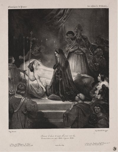 Chroniken von Frankreich: Die Kinder von Clodomir von Eugène François Marie Joseph Devéria