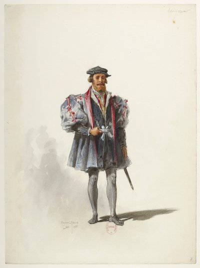 Btv1b84558104 07 - Saint-Saëns - Henry VIII - Kostümentwürfe - Lacoste - 7. Herr von Eugene Lacoste