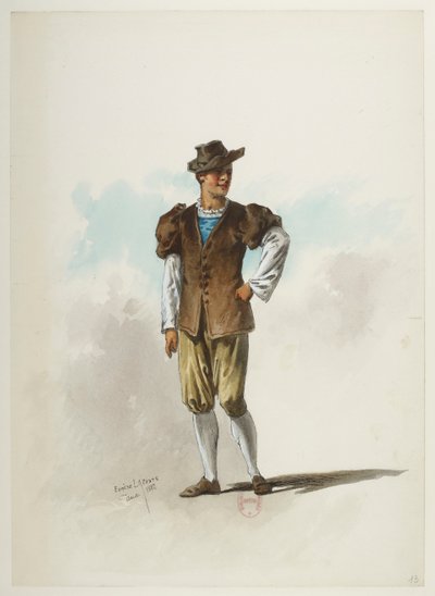 Btv1b84558104 13 - Saint-Saëns - Henry VIII - Kostümentwürfe - Lacoste - 13. Kostüm von Eugene Lacoste