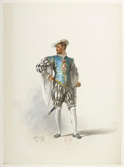 Btv1b84558104 16 - Saint-Saëns - Henry VIII - Kostümentwürfe - Lacoste - 16. Kostüm von Eugene Lacoste