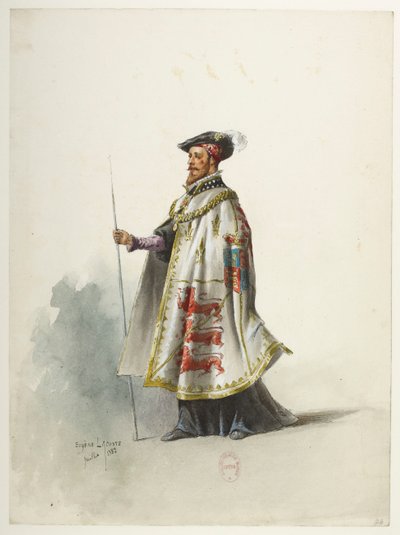 Henry VIII - Kostümentwürfe - Lacoste - 24. Kostüm von Eugene Lacoste