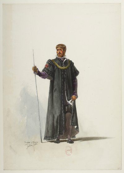 Henry VIII - Kostümentwürfe - Lacoste - 30. Kostüm von Eugene Lacoste