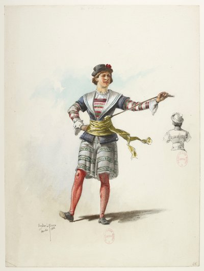 Henry VIII - Kostümentwürfe - Lacoste - 46. Kostüm von Eugene Lacoste