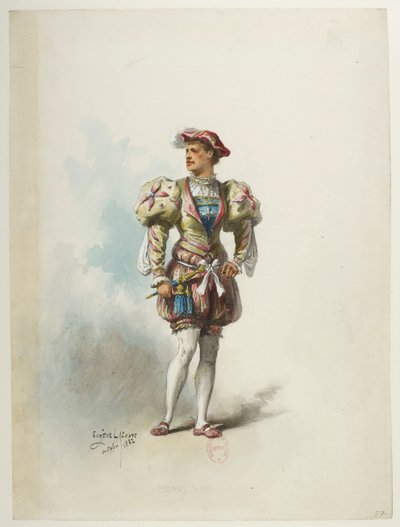 Henry VIII - Kostümentwürfe - Lacoste - 57. Kostüm von Eugene Lacoste