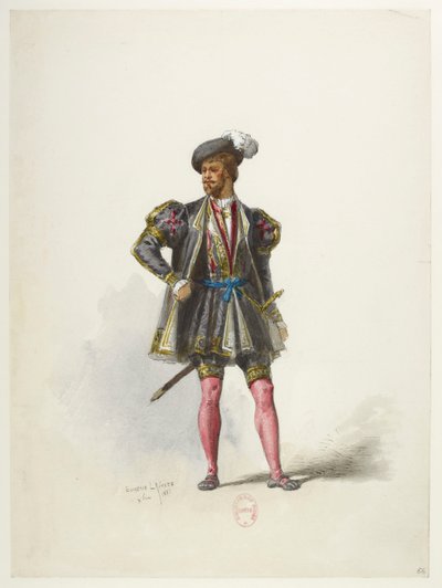 Henry VIII - Kostümentwürfe - Lacoste - 66. Kostüm von Eugene Lacoste