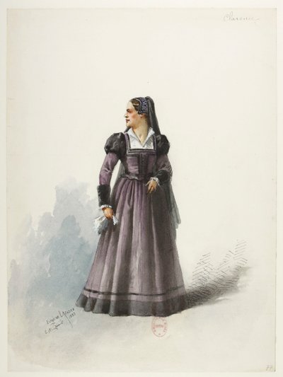 Saint-Saëns - Henry VIII - Kostümentwürfe - Lacoste - 77. Lady Clarence von Eugene Lacoste