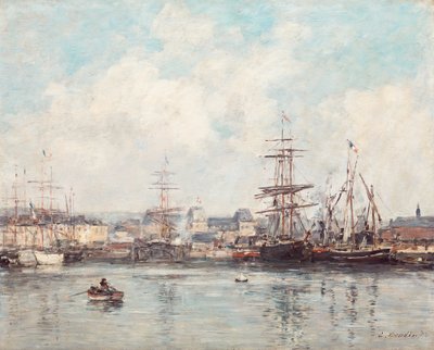 Casimir Delavigne Becken in Le Havre von Eugene Louis Boudin