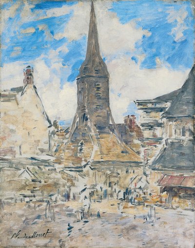 Der Glockenturm von Sainte-Catherine, Honfleur von Eugene Louis Boudin