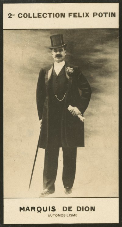 Albert-Jules-Felix-Philippe Marquis De Dion, Automobilismus von European Photographer