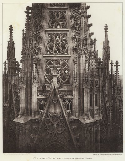 Kölner Dom, Detail der westlichen Türme (s/w Foto) von European Photographer