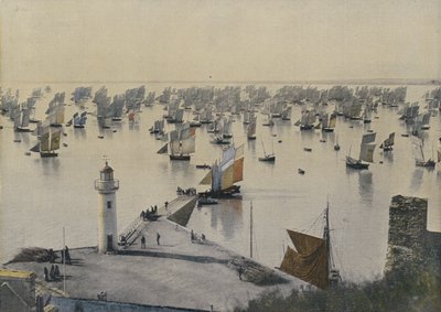 Abfahrt der Fischerboote von Cancale (farbiges Foto) von European Photographer
